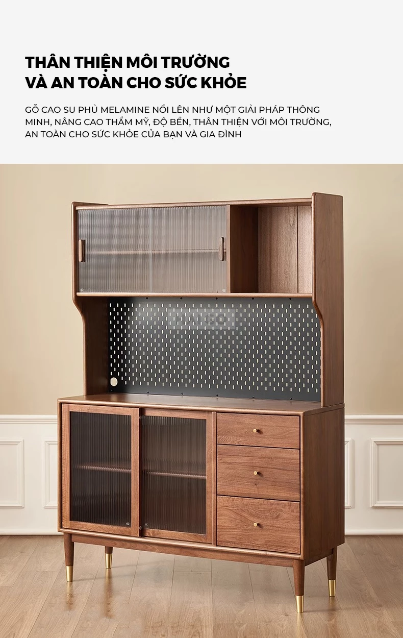 Tủ Bếp Gỗ Tự Nhi&ecirc;n Đa Năng Haigo KC395