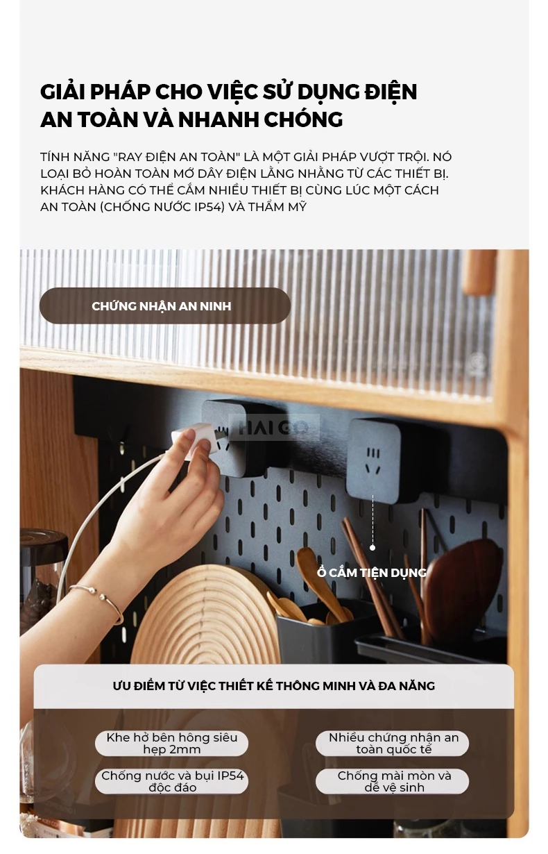 Tủ Bếp Hiện Đại Gỗ Tự Nhiên Haigo KC393