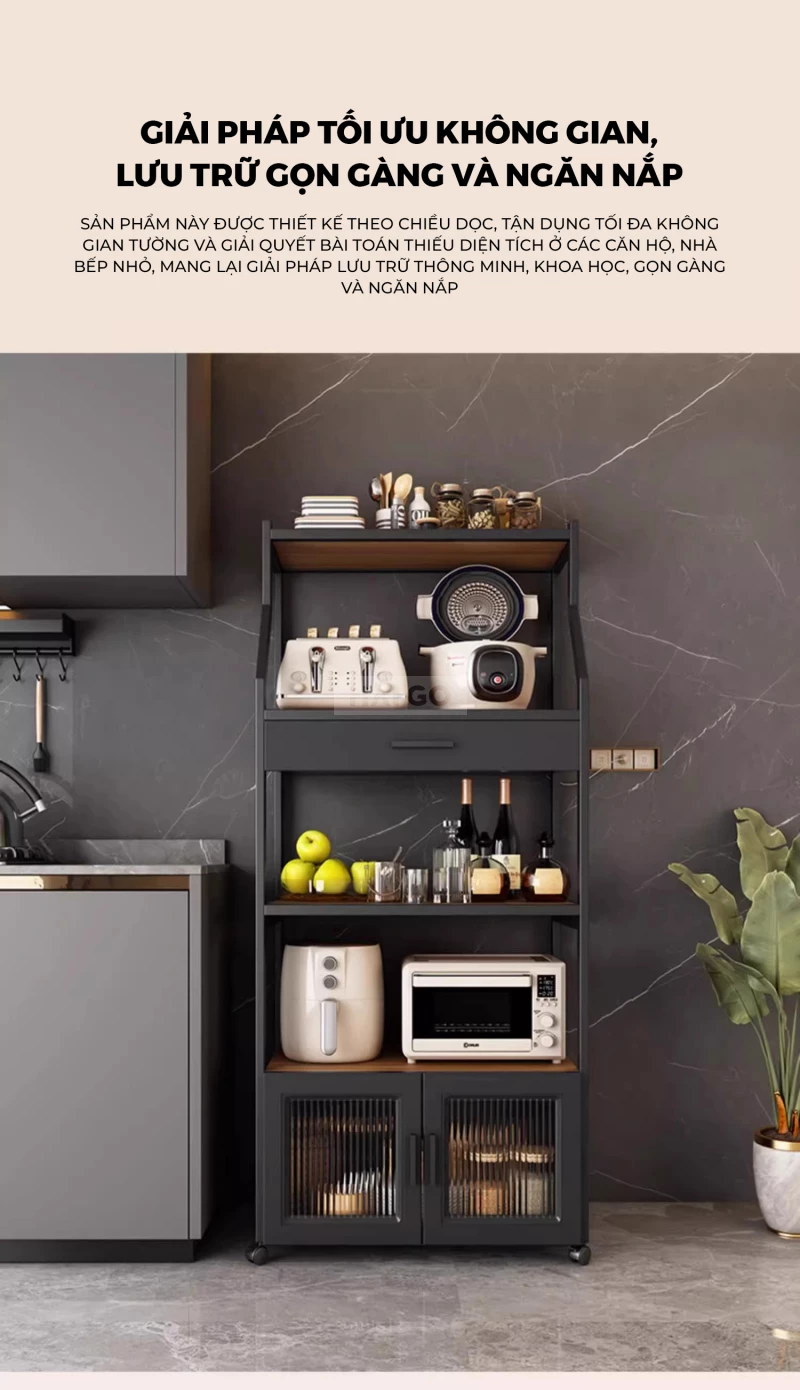 Tủ Bếp Tối Ưu Không Gian Haigo KC390