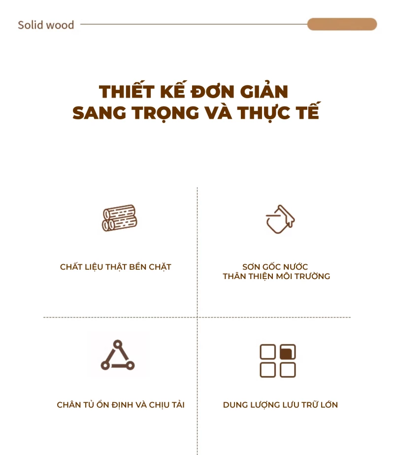 Tủ Đầu Giường Gỗ Tự Nhiên TDG 202 – Thiết Kế Hiện Đại, Chân Cao, Tối Ưu Không Gian Sống Tủ đầu giường TDG 202 là lựa chọn lý tưởng cho những ai yêu thích phong cách hiện đại, tối giản và tiện nghi. Sản phẩm được chế tác từ gỗ tự nhiên nguyên khối, đảm bảo độ bền vượt trội theo thời gian và thân thiện với sức khỏe người dùng.
