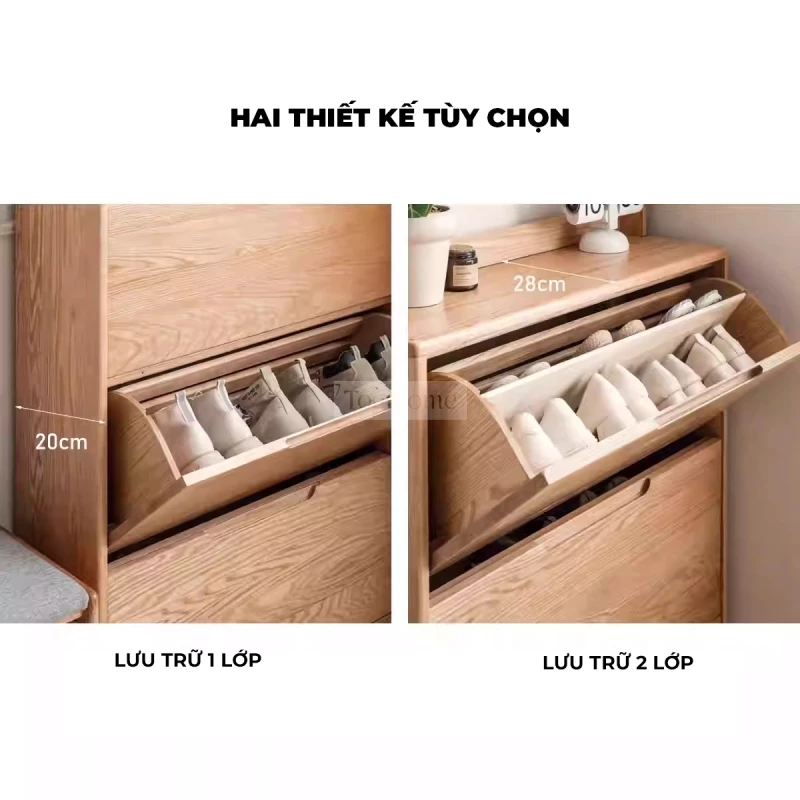 Tủ Để Giày Gỗ Tự Nhiên Cao Cấp Togismart TDG 112 thiết kế hiện đại, sang trọng, phù hợp nhiều không gian sống. Chất liệu gỗ tự nhiên bền chắc, chống cong vênh, giúp bảo quản giày dép gọn gàng, ngăn nắp. Sản phẩm vừa tiện dụng vừa tạo điểm nhấn tinh tế cho ngôi nhà.