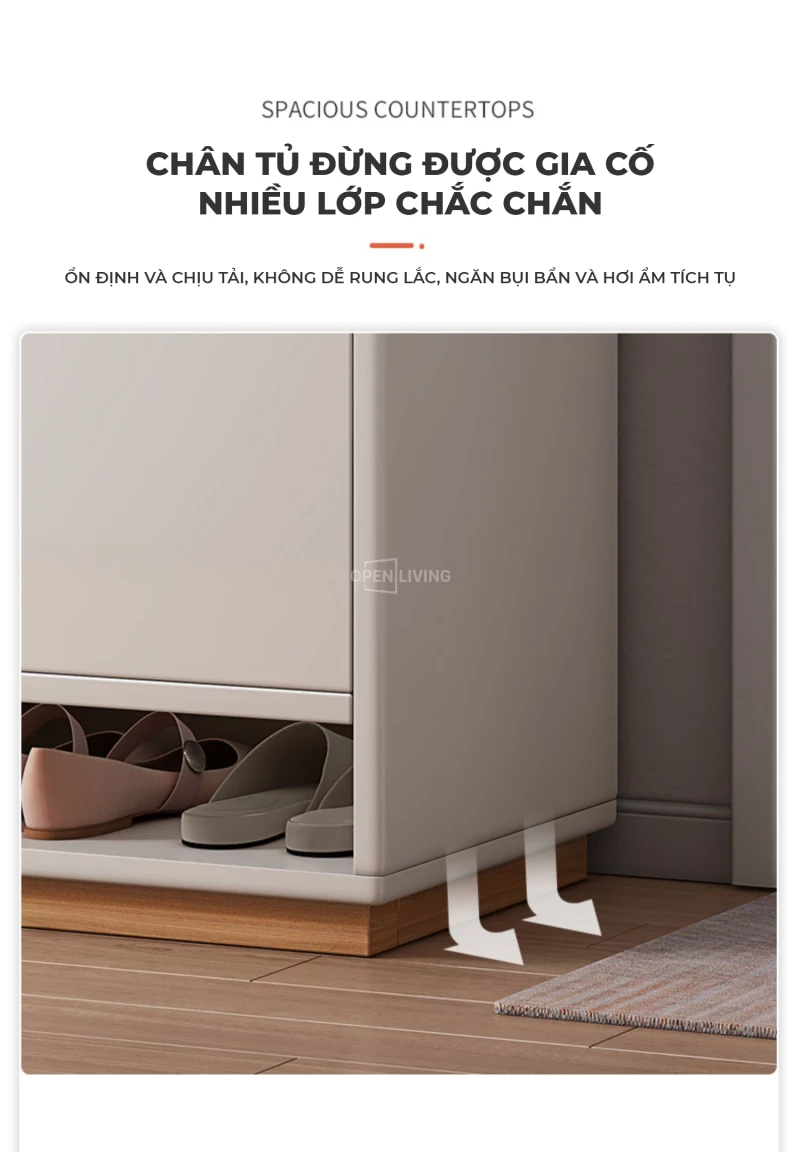 Tủ giày hiện đại phong cách tối giản thanh lịch OpenLiving OGI 019 mang đến vẻ đẹp tinh tế và gọn gàng. Thiết kế tối giản, chất liệu bền bỉ, giúp sắp xếp giày dép ngăn nắp, tạo không gian sống thanh lịch và hiện đại. Lựa chọn hoàn hảo cho ngôi nhà của bạn.