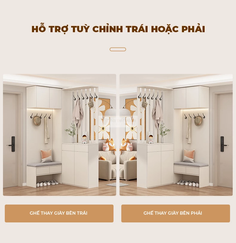 thiết kế tùy chỉnh đa dạng của Tủ giày kết hợp đa năng KG14