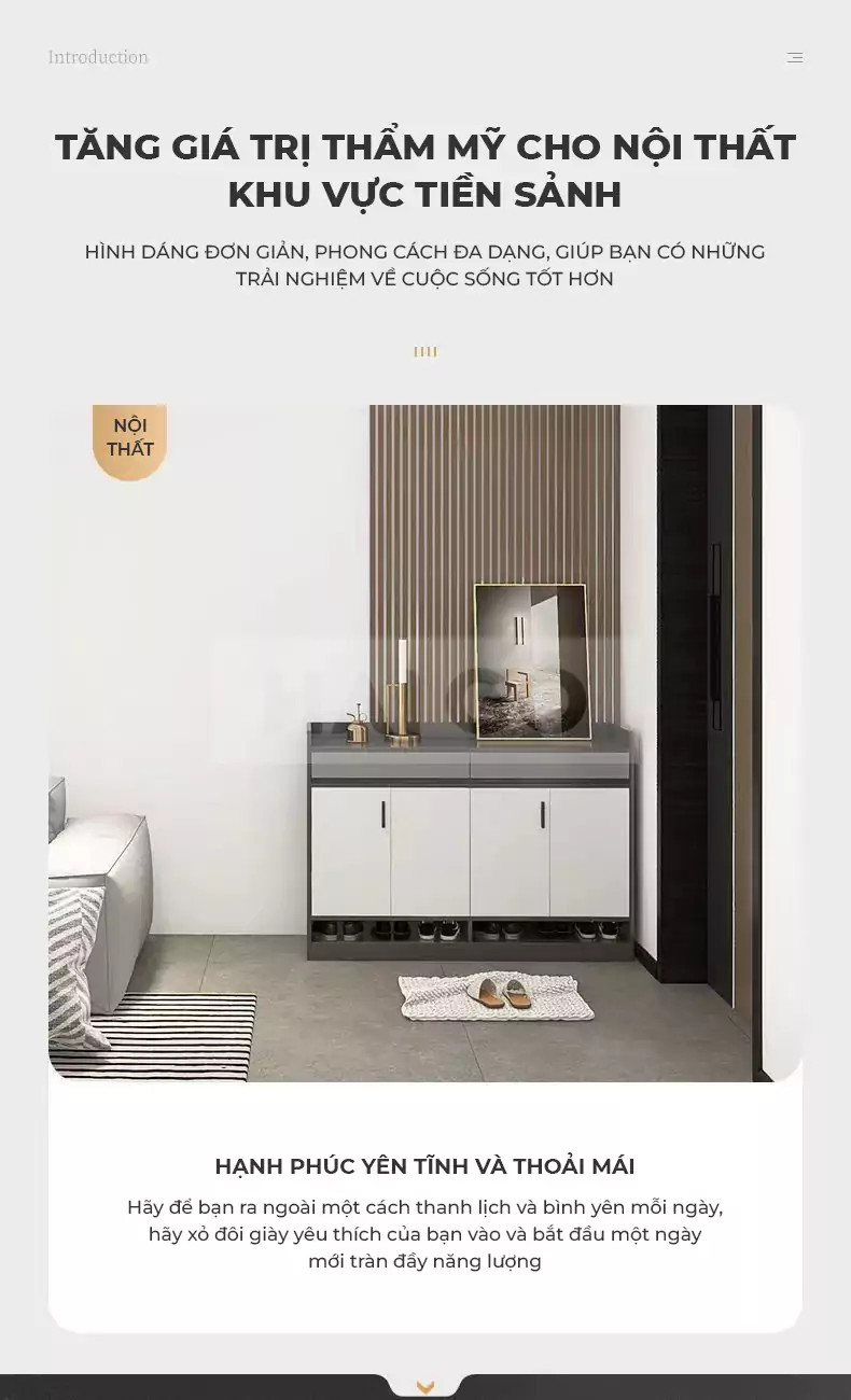 Tủ Gi&agrave;y Phong C&aacute;ch Hiện Đại Haigo TG136