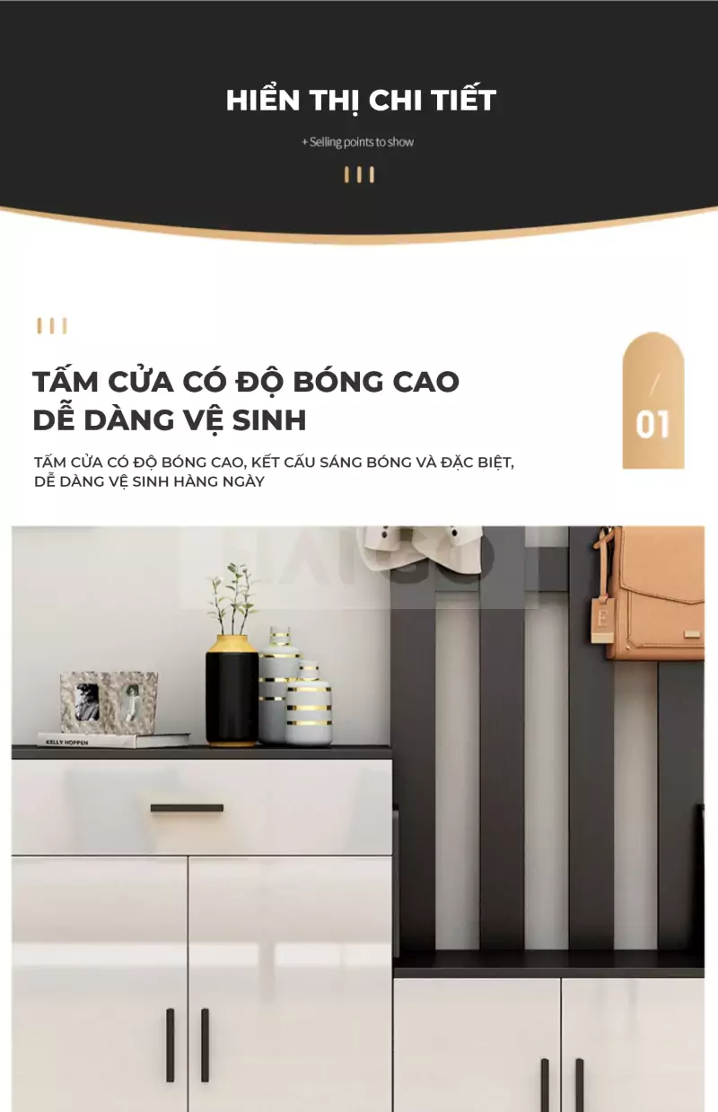 Tủ Giày Phong Cách Hiện Đại Haigo TG139