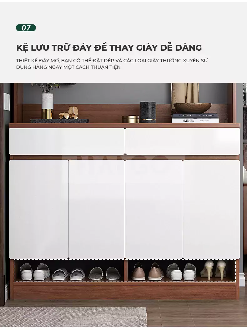 Tủ Giày Phong Cách Hiện Đại Haigo TG140