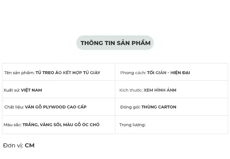 Tủ Giày Phong Cách Hiện Đại Haigo TG140