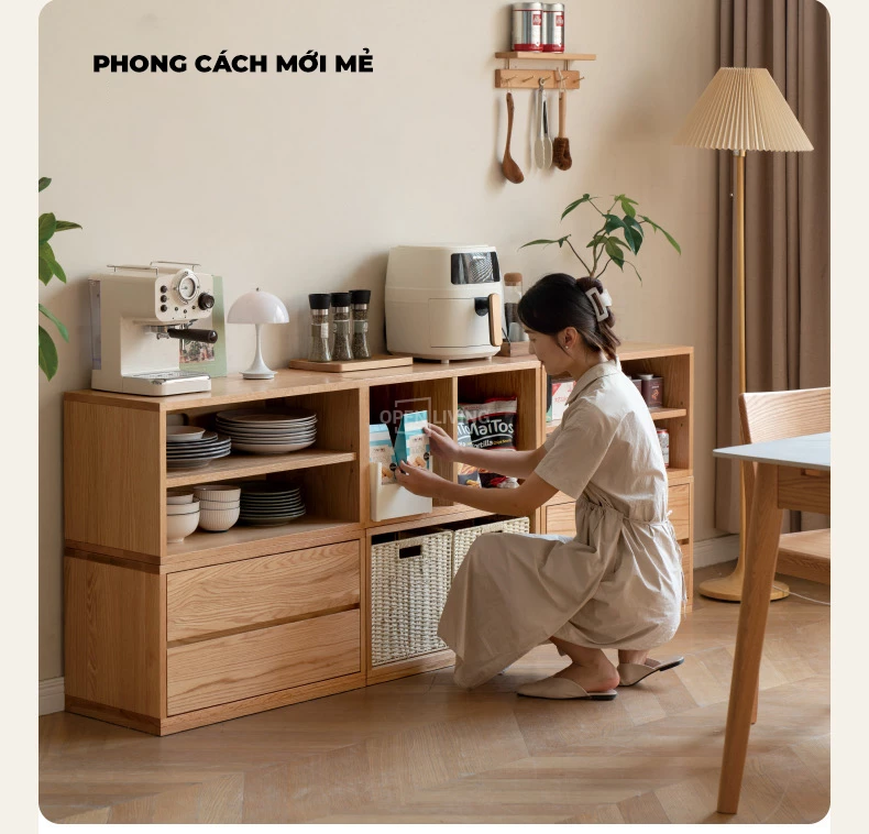 Tủ kệ TV thiết kế Modul OpenLiving OPK304 – thuộc dòng sản phẩm Almond, với thiết kế DIY thông minh cho phép mix linh hoạt theo nhu cầu sử dụng. Chất liệu gỗ tự nhiên cao cấp, phù hợp với mọi không gian trong nhà, mang lại sự tiện nghi và hiện đại cho không gian sống của bạn.