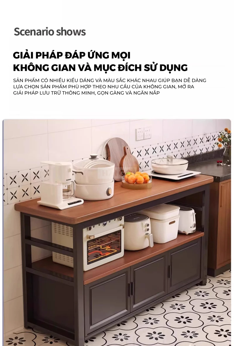 Tủ Lưu Trữ Phòng Bếp Đa Năng Haigo KC388