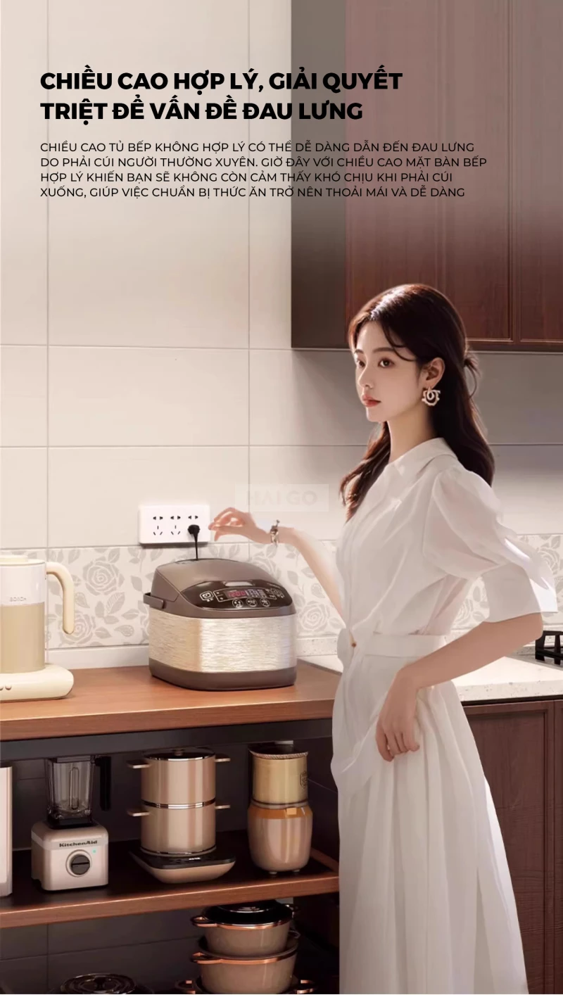 Tủ Lưu Trữ Phòng Bếp Đa Năng Haigo KC388