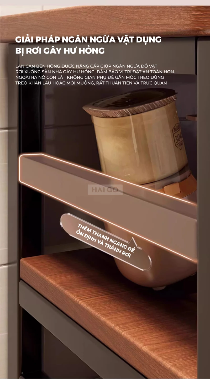 Tủ Lưu Trữ Phòng Bếp Đa Năng Haigo KC388