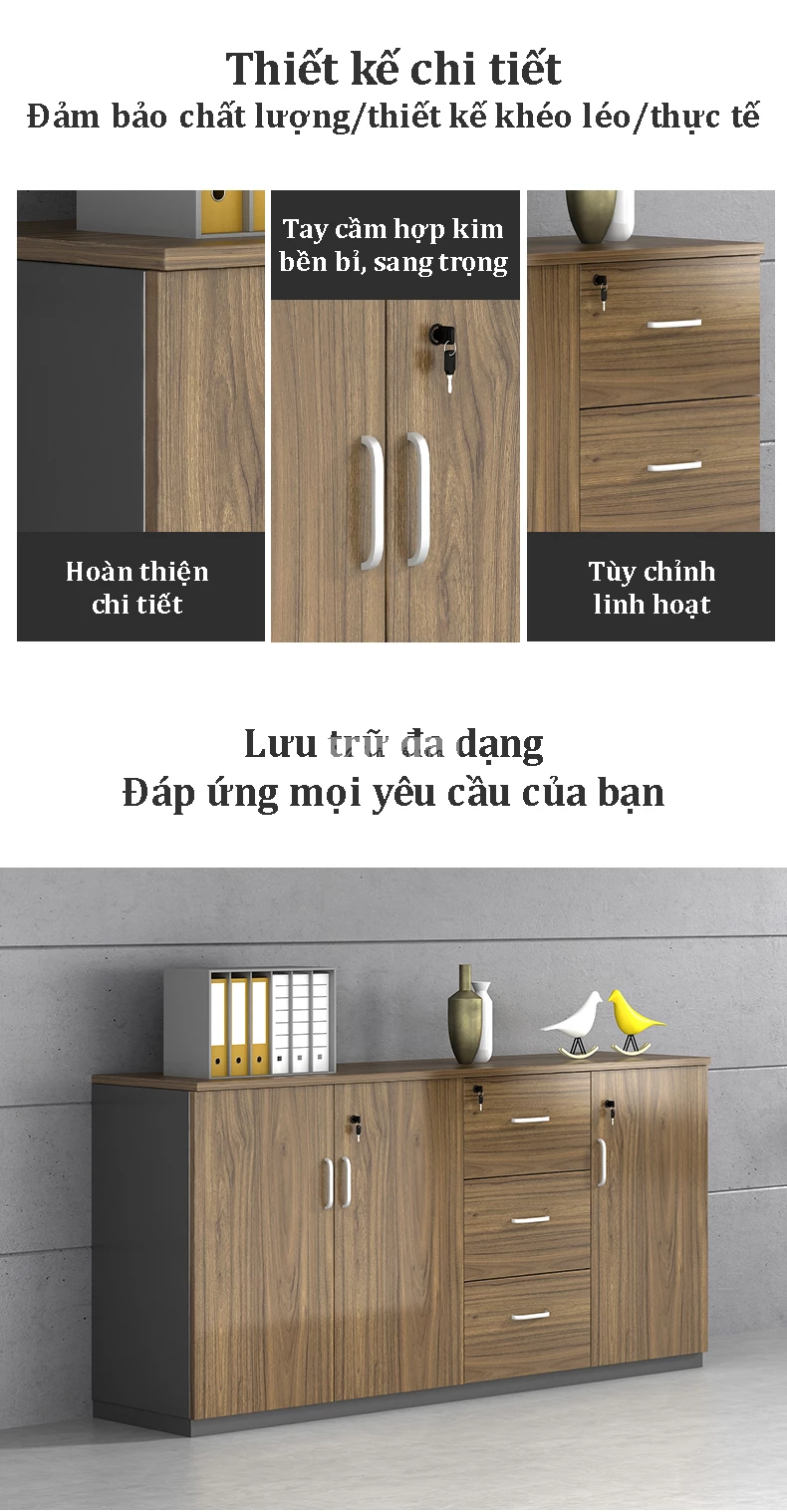 chi tiết thiết kế của Tủ lưu trữ văn phòng đa tầng SD252