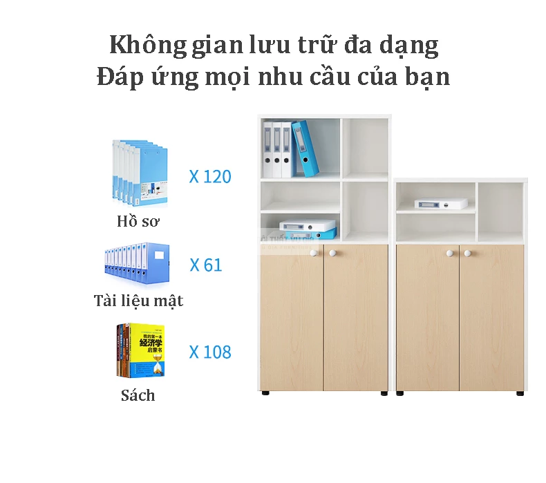 lưu trữ thuận tiện với Tủ lưu trữ văn phòng thiết kế đa tầng SD250