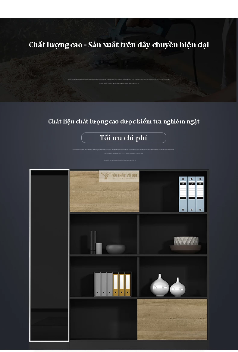 Tủ lưu trữ văn phòng thiết kế nhiều tầng SD246 được hoàn thiện tỉ mỉ