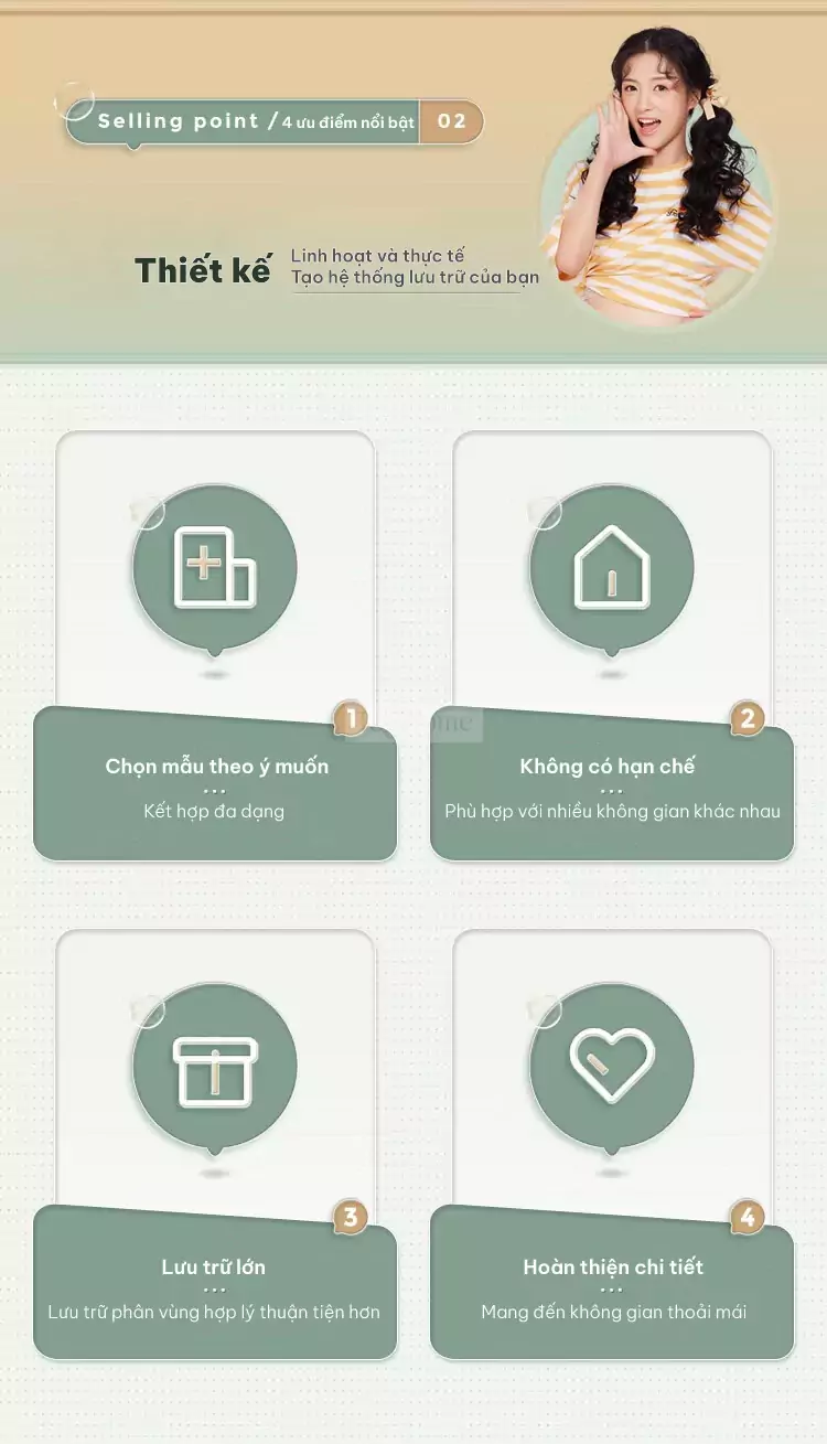 Tủ quấn áo cánh mở phong cách tối giản TQA039 có thiết kế không gian lưu trữ lớn
