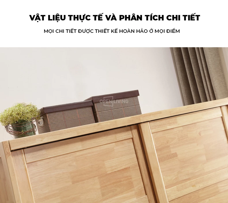 Tủ quần áo gỗ tự nhiên cánh lùa phong cách hiện đại OTA 019 mang đến sự tiện nghi và thẩm mỹ. Chất liệu gỗ tự nhiên bền bỉ, an toàn cho sức khỏe, thiết kế cánh lùa tiết kiệm diện tích, phù hợp với không gian sống hiện đại. Lựa chọn hoàn hảo cho mọi gia đình.