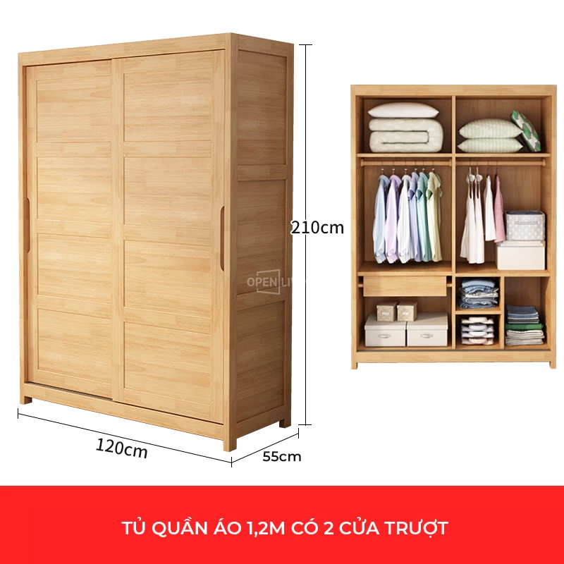 Tủ quần áo gỗ tự nhiên cánh lùa phong cách hiện đại OTA 019 mang đến sự tiện nghi và thẩm mỹ. Chất liệu gỗ tự nhiên bền bỉ, an toàn cho sức khỏe, thiết kế cánh lùa tiết kiệm diện tích, phù hợp với không gian sống hiện đại. Lựa chọn hoàn hảo cho mọi gia đình.