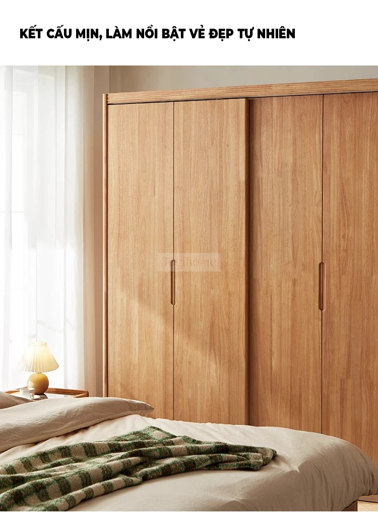Tủ Quần Áo Gỗ Tự Nhiên Cao Cấp Togismart TQA 110 mang thiết kế hiện đại, sang trọng, phù hợp nhiều không gian phòng ngủ. Chất liệu gỗ tự nhiên bền chắc, chống cong vênh, mối mọt, kết hợp ngăn chứa khoa học, giúp sắp xếp quần áo gọn gàng và nâng tầm thẩm mỹ ngôi nhà.