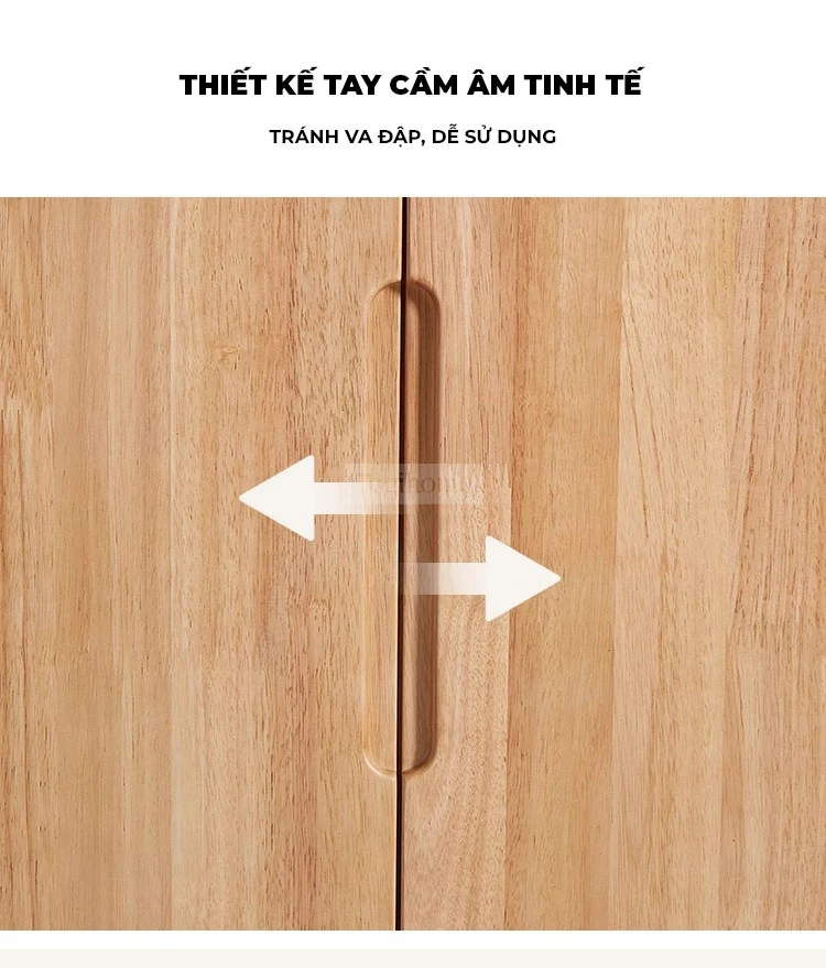 Tủ Quần Áo Gỗ Tự Nhiên Cao Cấp Togismart TQA 110 mang thiết kế hiện đại, sang trọng, phù hợp nhiều không gian phòng ngủ. Chất liệu gỗ tự nhiên bền chắc, chống cong vênh, mối mọt, kết hợp ngăn chứa khoa học, giúp sắp xếp quần áo gọn gàng và nâng tầm thẩm mỹ ngôi nhà.