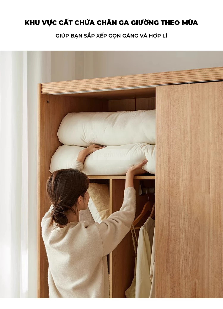 Tủ Quần Áo Gỗ Tự Nhiên Cao Cấp Togismart TQA 110 mang thiết kế hiện đại, sang trọng, phù hợp nhiều không gian phòng ngủ. Chất liệu gỗ tự nhiên bền chắc, chống cong vênh, mối mọt, kết hợp ngăn chứa khoa học, giúp sắp xếp quần áo gọn gàng và nâng tầm thẩm mỹ ngôi nhà.