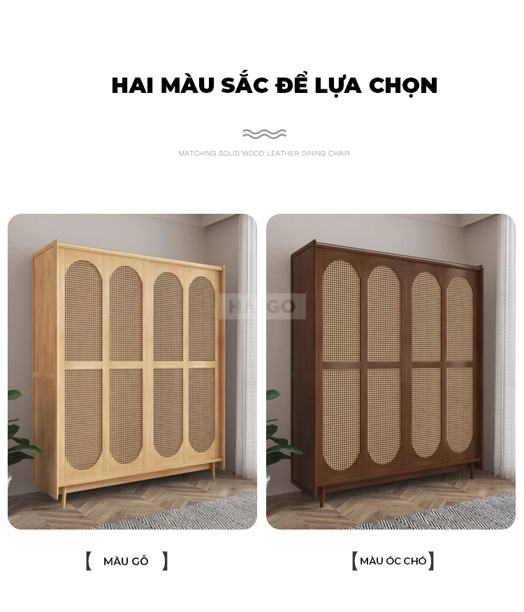 Tủ Quần Áo Phong Cách Hiện Đại Cao Cấp Haigo TQA222