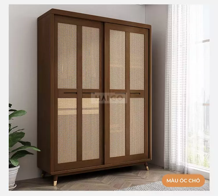 Tủ Quần Áo Phòng Ngủ Gỗ Tự Nhiên Haigo TQA174
