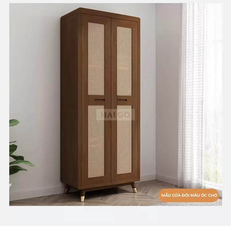Tủ Quần Áo Phòng Ngủ Gỗ Tự Nhiên Haigo TQA174