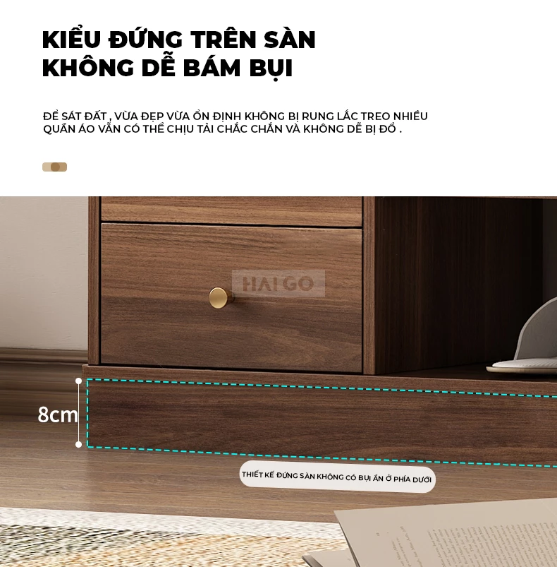 Tủ Treo Quần Áo Đa Năng Haigo TQA283