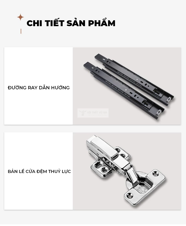 chi tiết phụ kiện của Tủ vách ngăn phòng khách hiện đại, sang trọng LV44