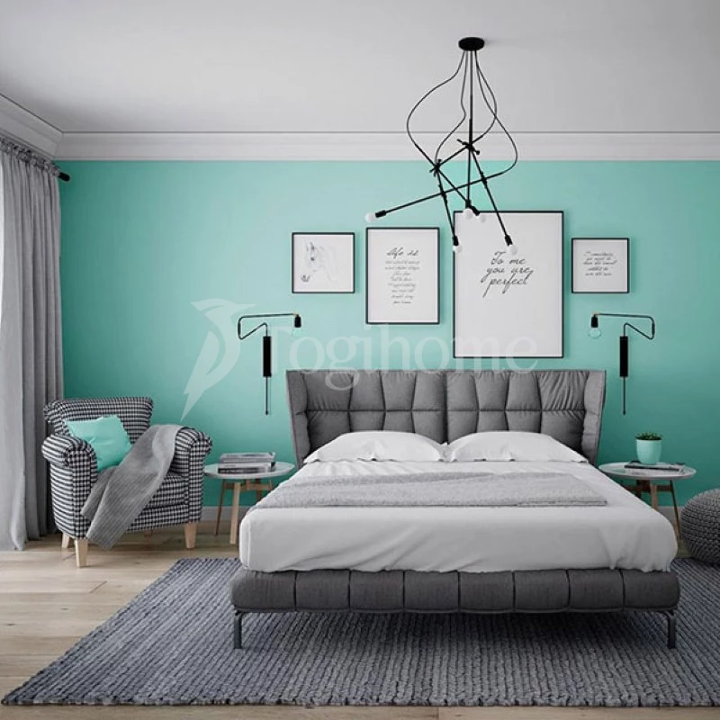 Xanh mint - màu sơn phòng ngủ đẹp