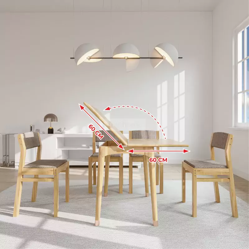 Bàn Ăn Thông Minh Gỗ Tự Nhiên TOGI Smart BA071