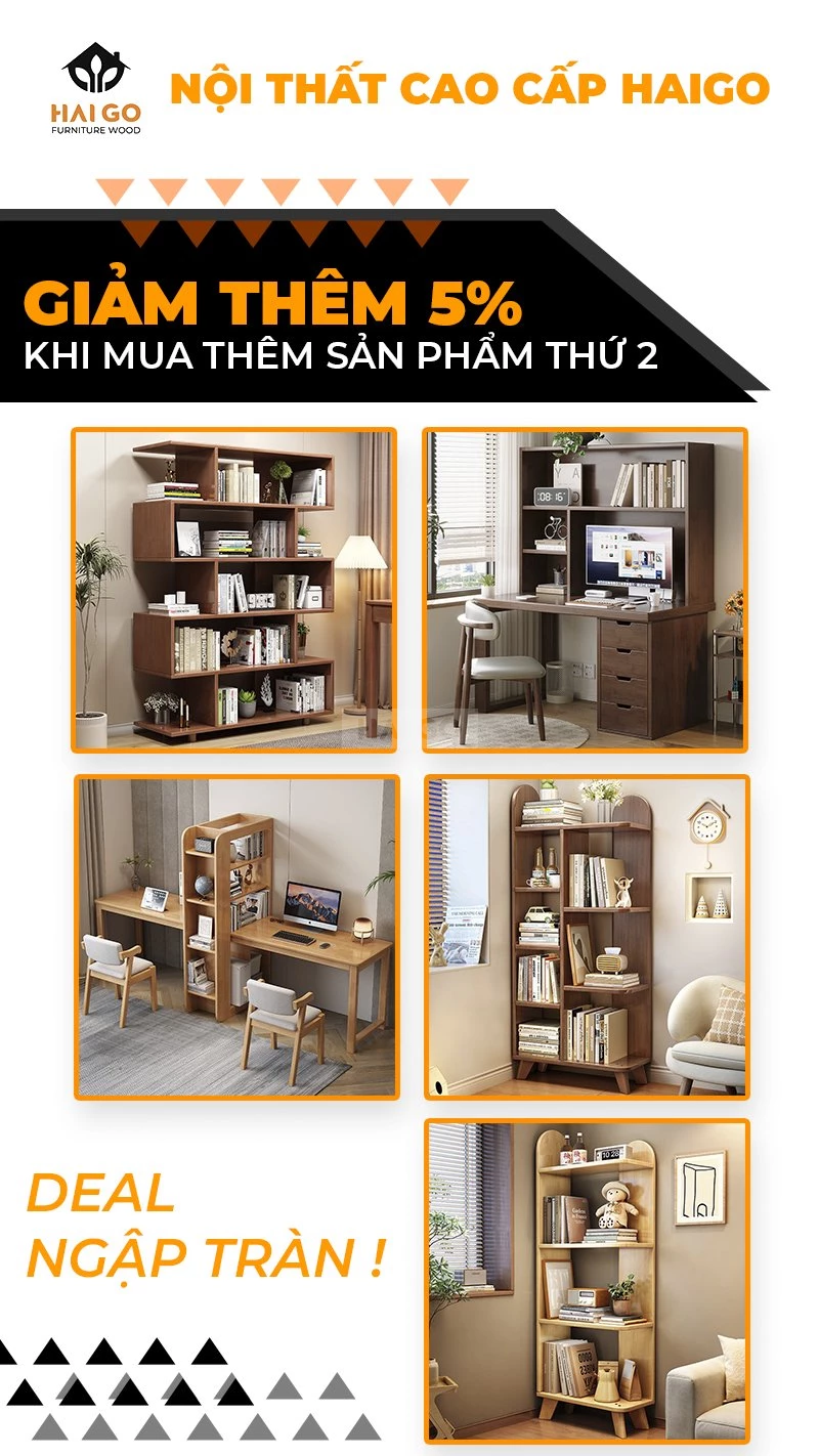 Bàn Máy Tính Đa Năng Gỗ Tự Nhiên Haigo BGT142